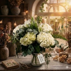 Bouquet hortensias