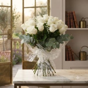 Ramo rosas blancas.