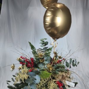 Centro Navidad y globos.