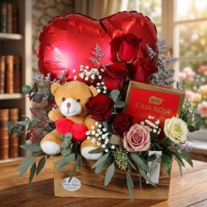 Caja rosas Bombones.