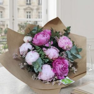 Bouquet peonías.