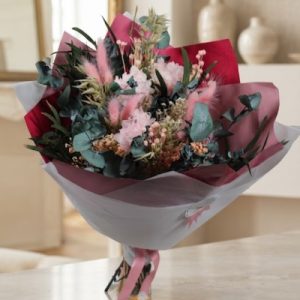 Bouquet preservado pastel.
