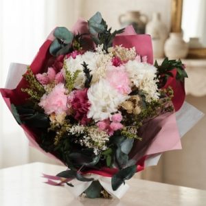 Bouquet preservado rosa.